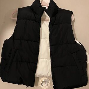 Madden Girl Black and White Puffer Vest